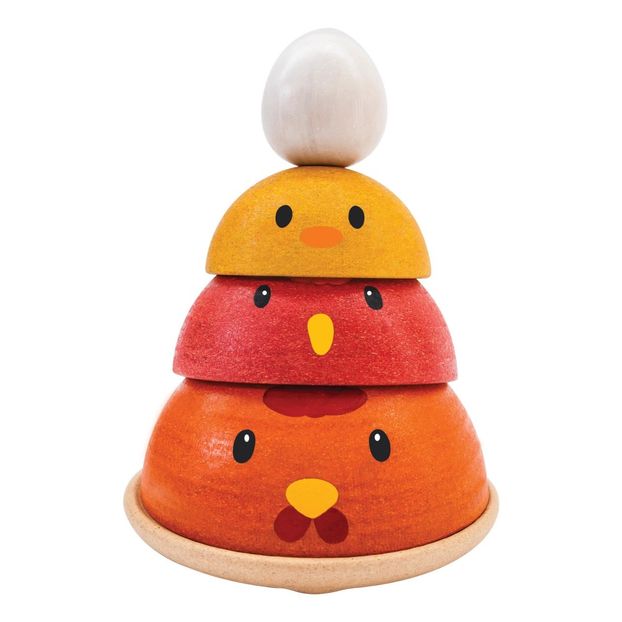 Poule à empiler en bois-product