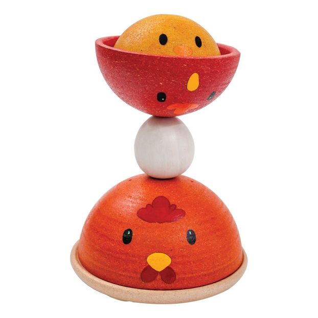 Poule à empiler en bois-product