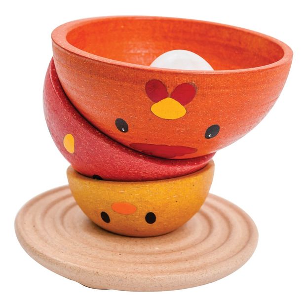 Poule à empiler en bois-product