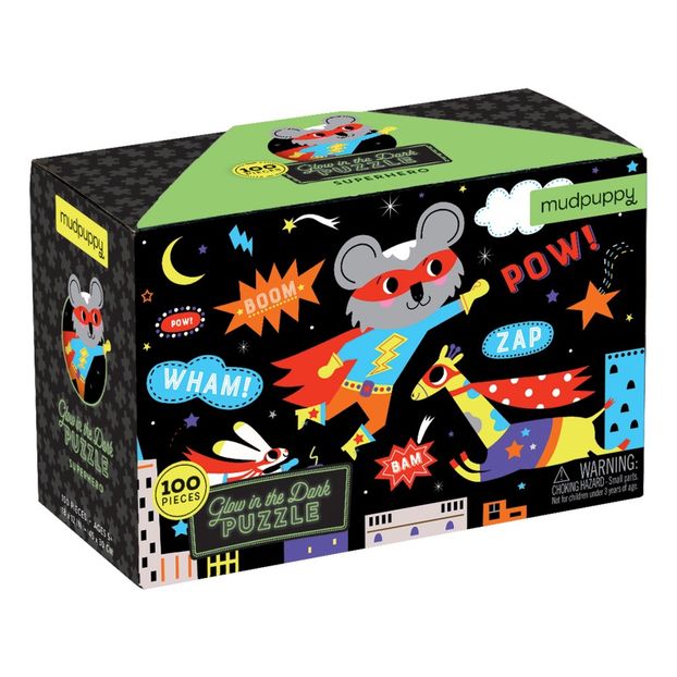 Puzzle fosforescente Superheroe - 100 piezas - 5 años y +-product