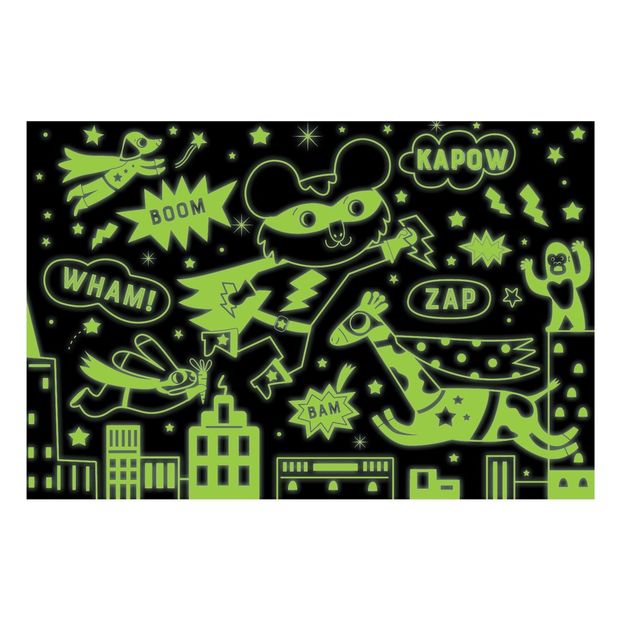 Puzzle fosforescente Superheroe - 100 piezas - 5 años y +-product
