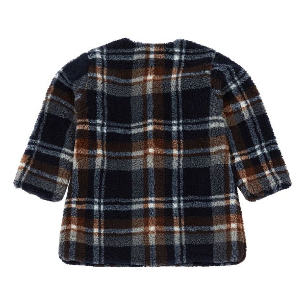 Faux Fur Checked Coat -product