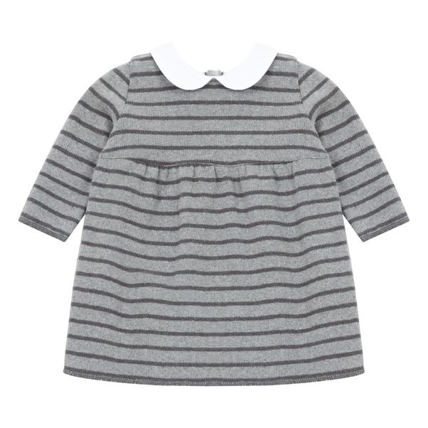 Robe Maille Rayée Col Claudine-product