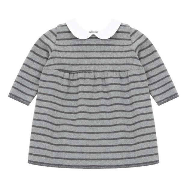 Robe Maille Rayée Col Claudine-product