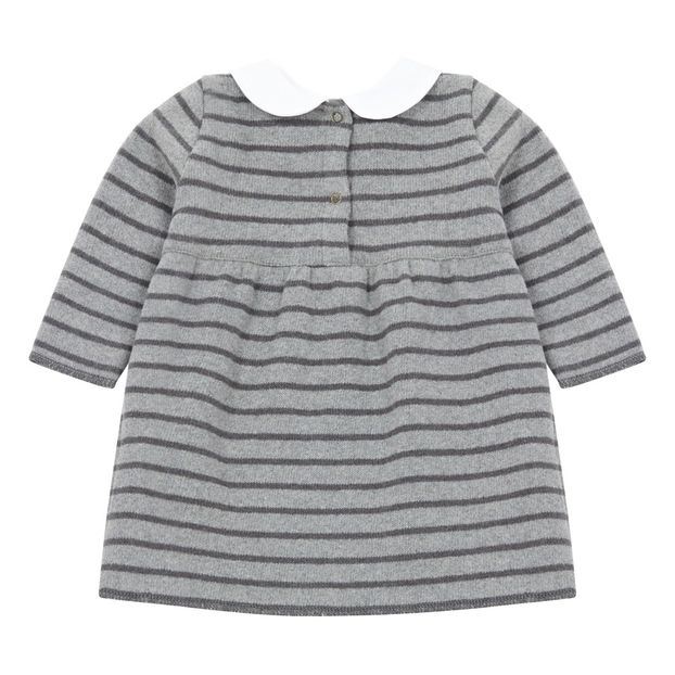 Robe Maille Rayée Col Claudine-product