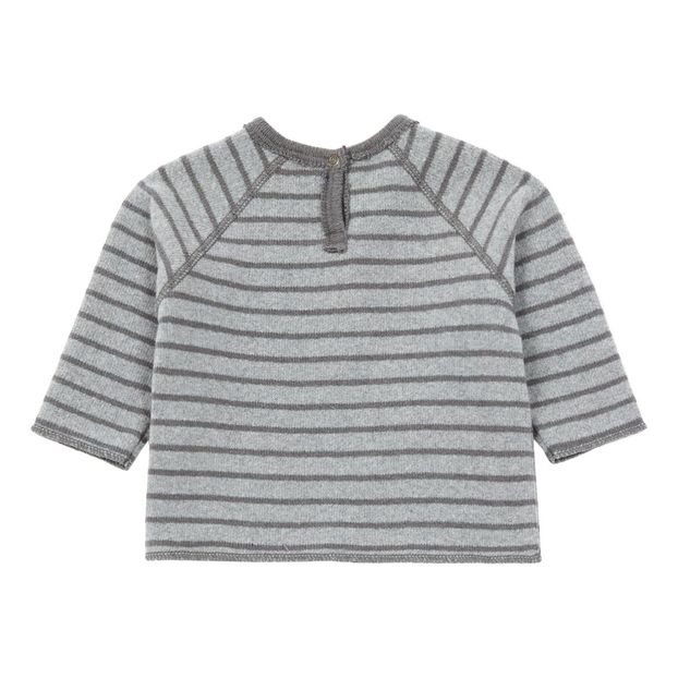 Pull Maille Rayé Poches Moufles-product