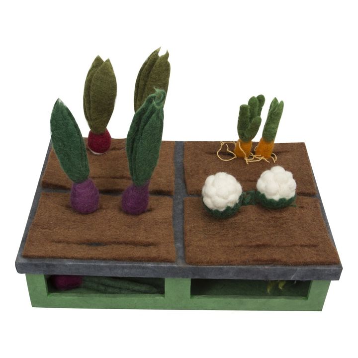 Potager en laine feutrée - Set de 16 légumes- Image produit n°0