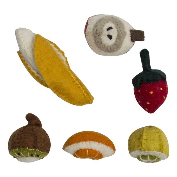 Felted Wool Fruits - Set of 6-product