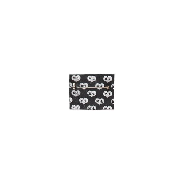 Broche Table de Platine Brodée Main Rouge-product