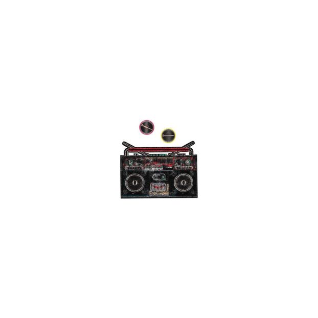 Large Ghetto Blaster Badge Turquoise-product