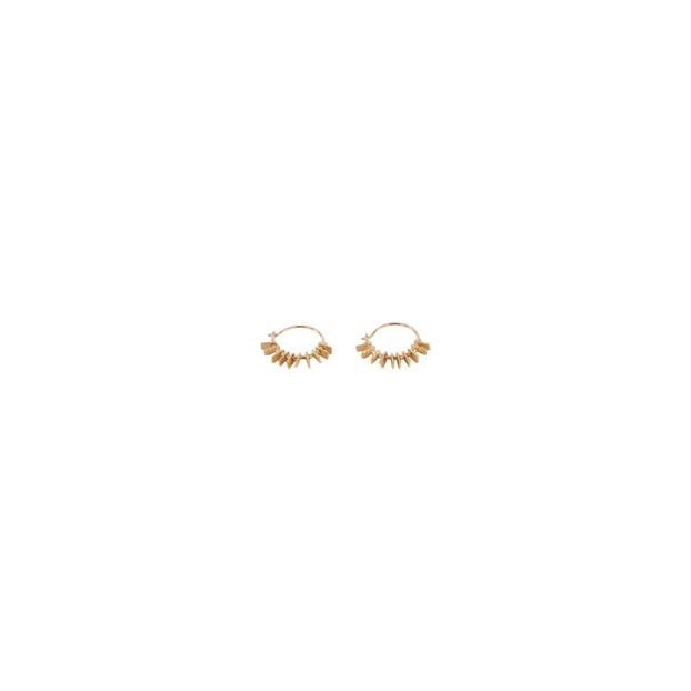 My Small Gold Over Silver Hoop Earrings-product