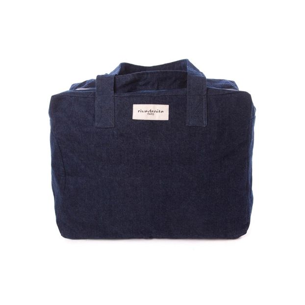 Sac Célestin version maternité en denim upcyclé-product