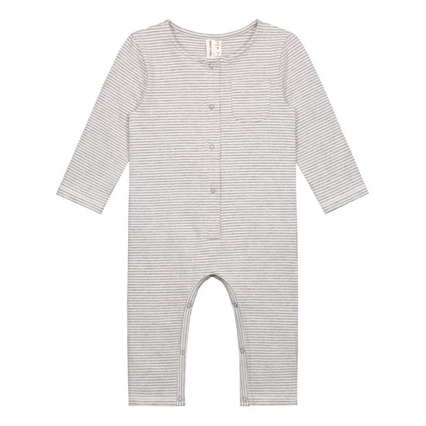 Combinaison Boutonnée Rayée Coton Bio-product