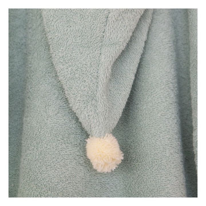 Poncho So Cute de algodón biológico Verde- Imagen del producto n°2