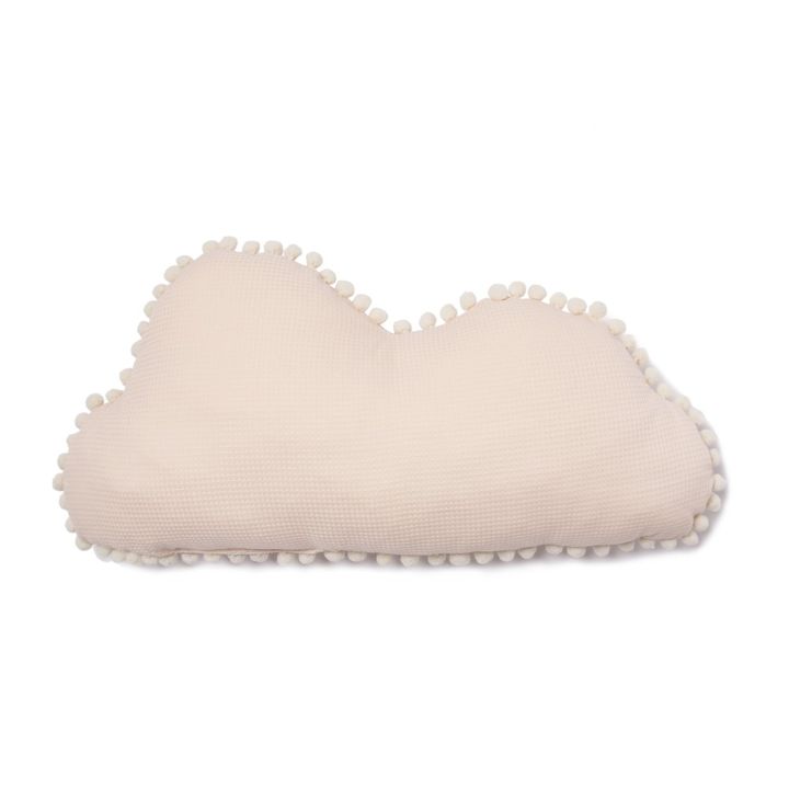 Cojín Nube Marshmallow de algodón biológico 30x58 cm | Rosa Polvo- Imagen del producto n°0