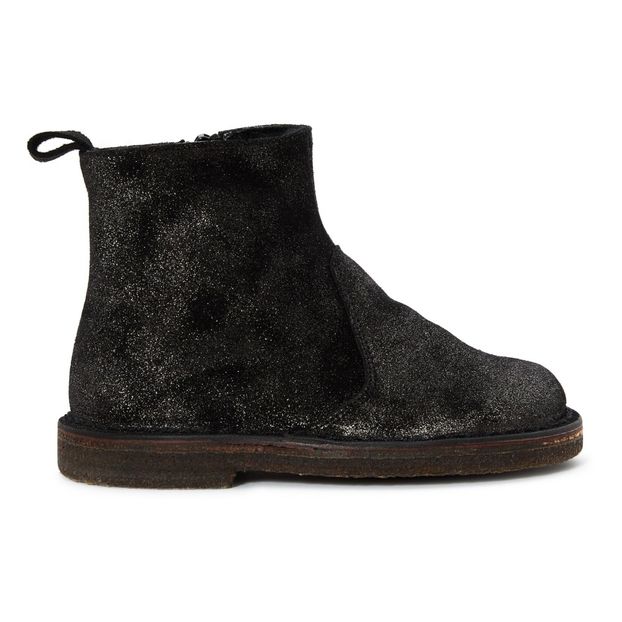 Sequined Fur Boots -product