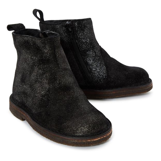 Sequined Fur Boots -product