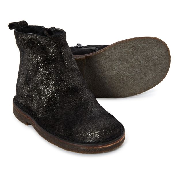 Sequined Fur Boots -product