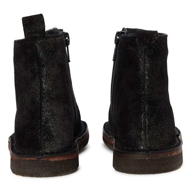 Sequined Fur Boots -product