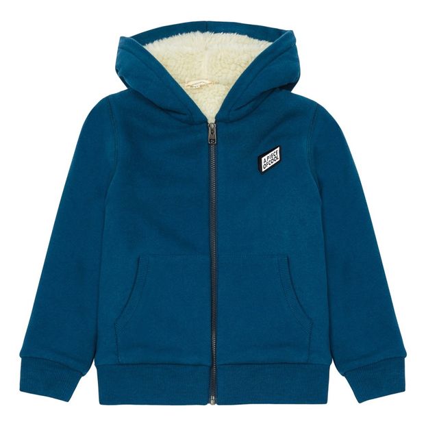 Piece Of Cool Fur Lined Zip-Up Sweatshirt-product