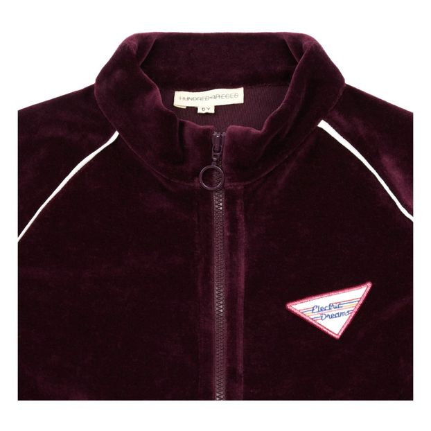 Electric Dreams Velvet Zip-Up Sweatshirt-product