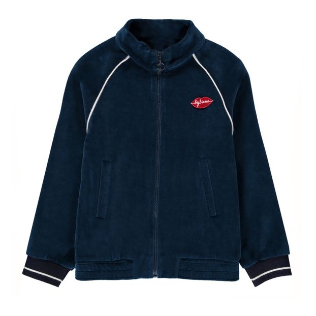 Big Bisous Velvet Zip-Up Sweatshirt-product