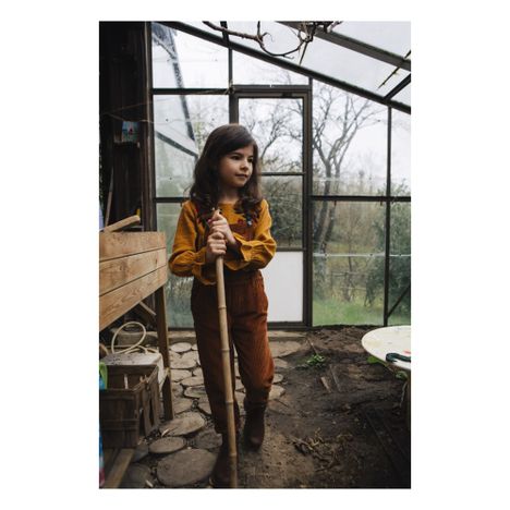 Nature Is The Future Ribbed Velvet Dungarees-product