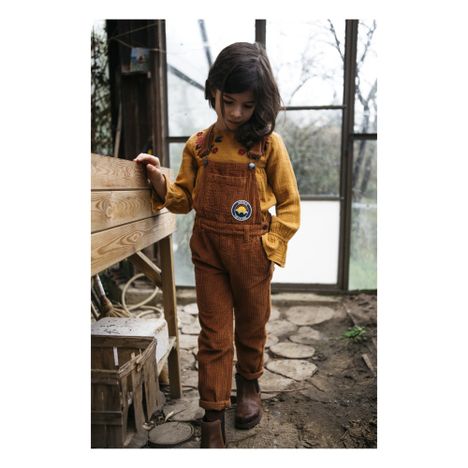 Nature Is The Future Ribbed Velvet Dungarees-product