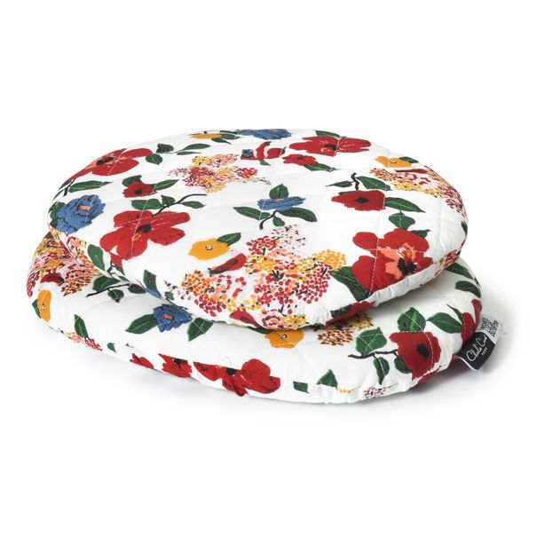Cojín de algodón para silla Tibu - Hibiscus by Le Petit Lucas du Tertre-product