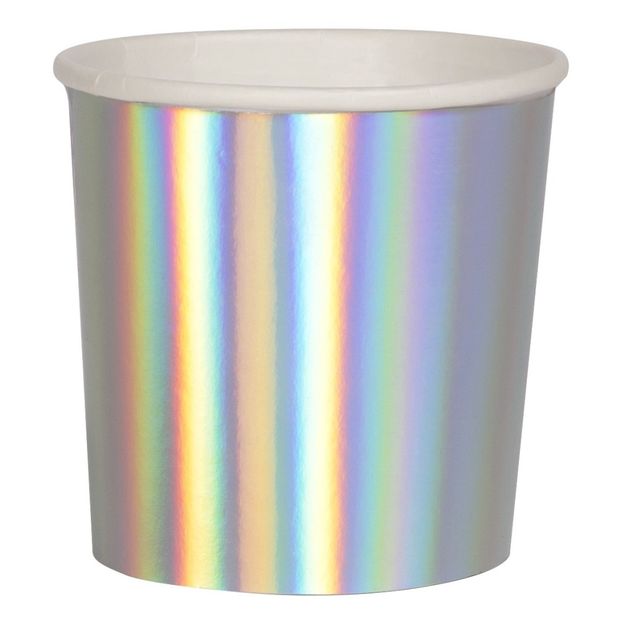 Pequeñas tazas de cartón holográfico - Set de 8-product
