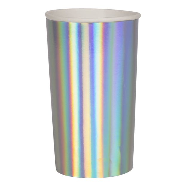 Holographic Silver Cups - Set of 8-product