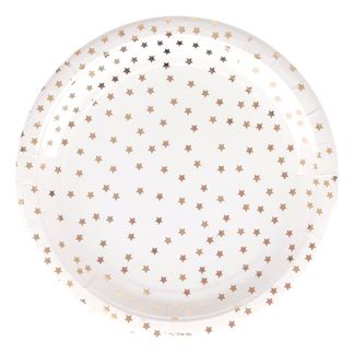 My Little Day Assiettes en cartons étoiles métallisées - Lot de 8-listing