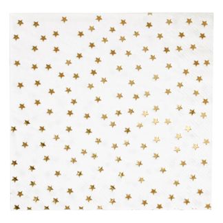 My Little Day Servilletas de papel estrellas metalizadas - Set de 16-listing