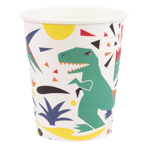 Vasos de cartón dinosaurio - Lote de 8-product