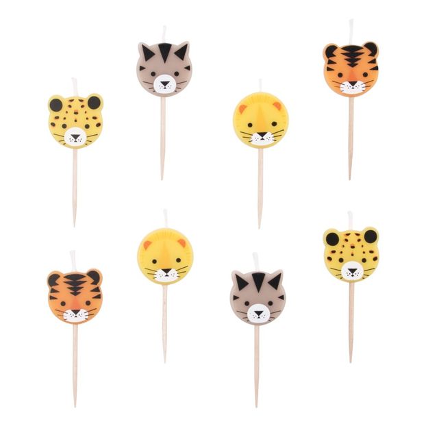 Big Cats Candles - Set of 8-product