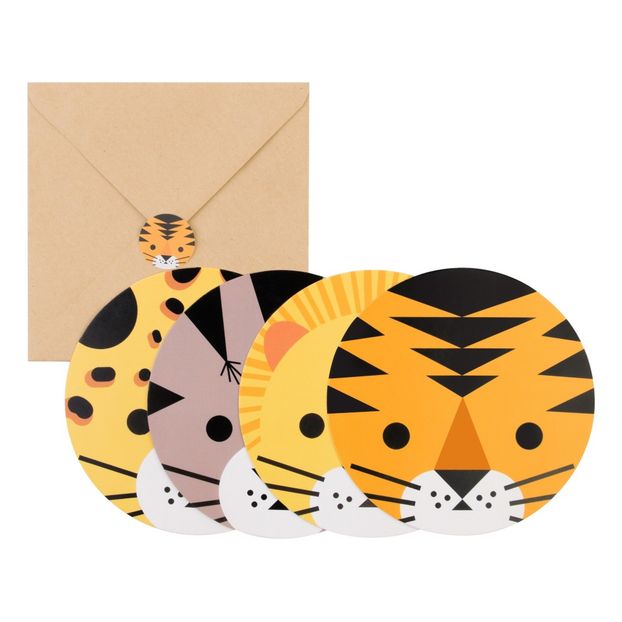 Party Invitations, Envelops and Stickers - Set of 8-product