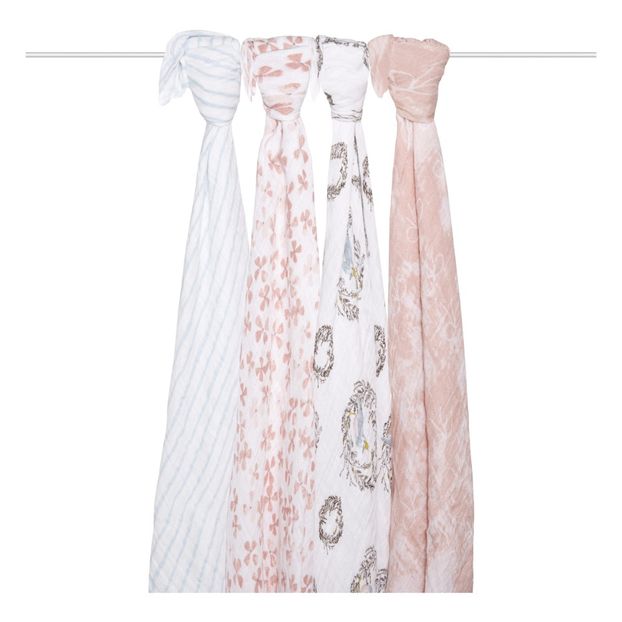 Cotton Maxi Swaddles 120x120cm - Set of 4-product