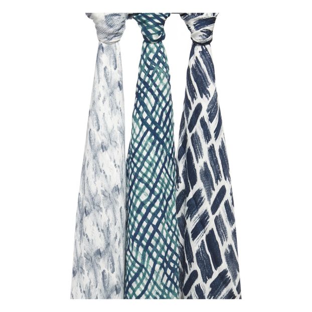 Maxi-langes 120x120 cm en viscose de bambou Seaport - Pack de 3-product