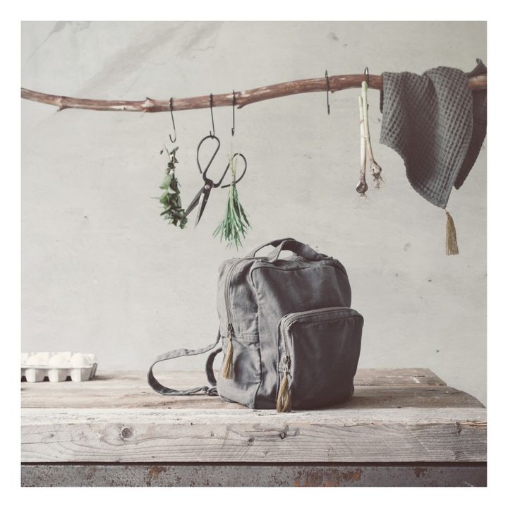 Kinderrucksack aus Bio-Baumwolle | Silver Grey S019- Produktbild Nr. 2
