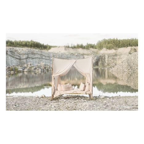 Ciel de lit baldaquin double en coton bio-product