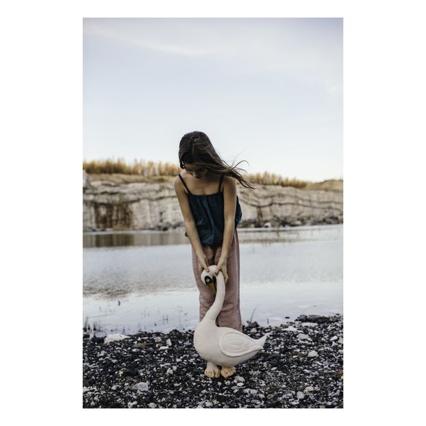 Coussin Cygne en coton bio-product