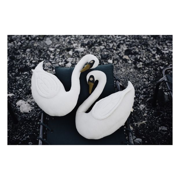 Coussin Cygne en coton bio-product