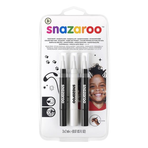 Face Painting Brush Pens - Black & White-product
