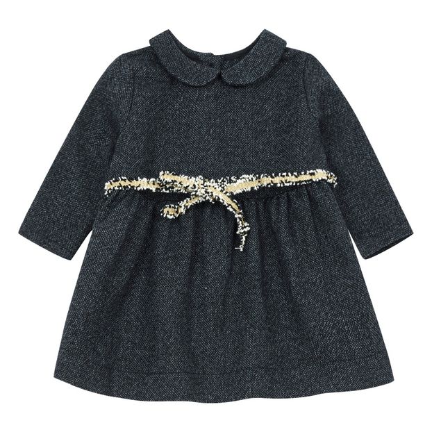 Robe Laine Col Claudine Ceinturée-product