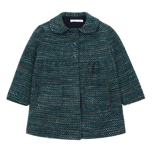 Manteau Col Claudine Moucheté-product