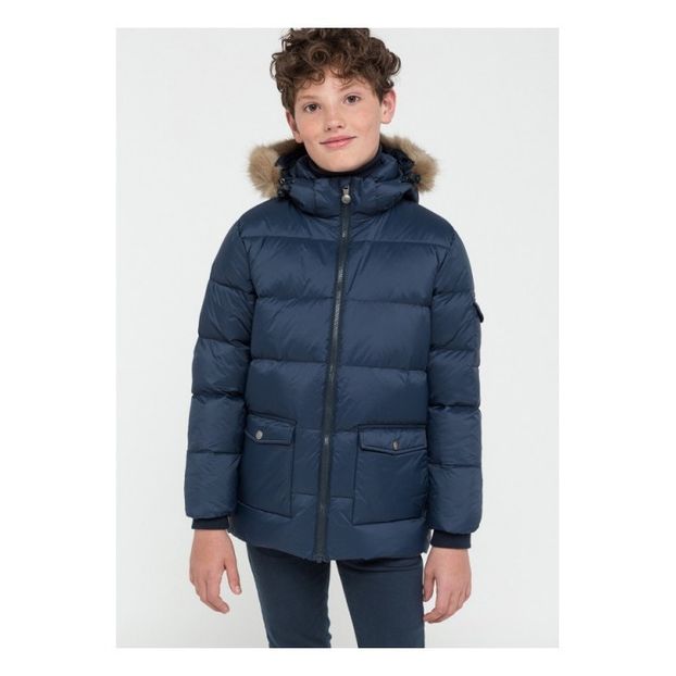 Authentic Matte Faux Fur Lined Down Jacket -product