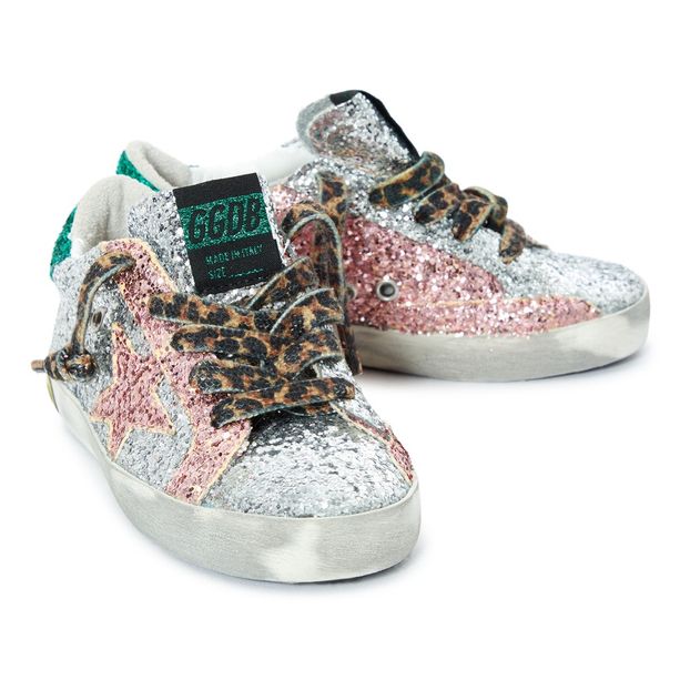 Zapatillas Lentejuelas Cordones Leopardo Superstar-product