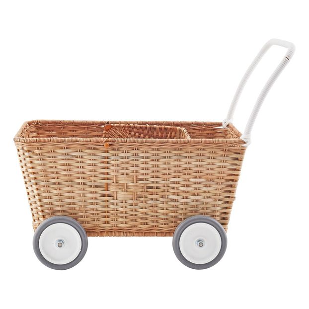 Chariot poussette en rotin-product