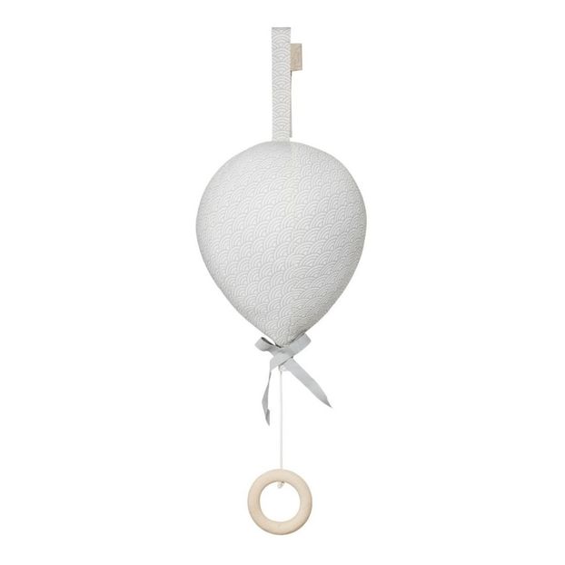 Mobile musical montgolfière Vague en coton bio-product