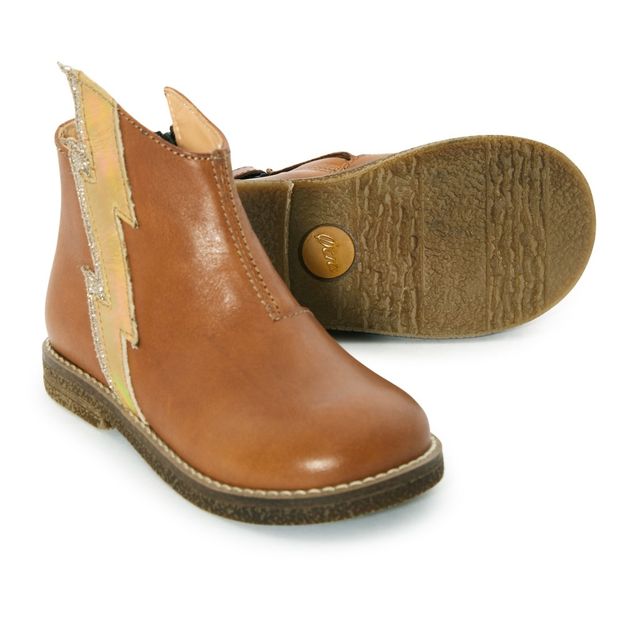 Lighting Leather Boots -product